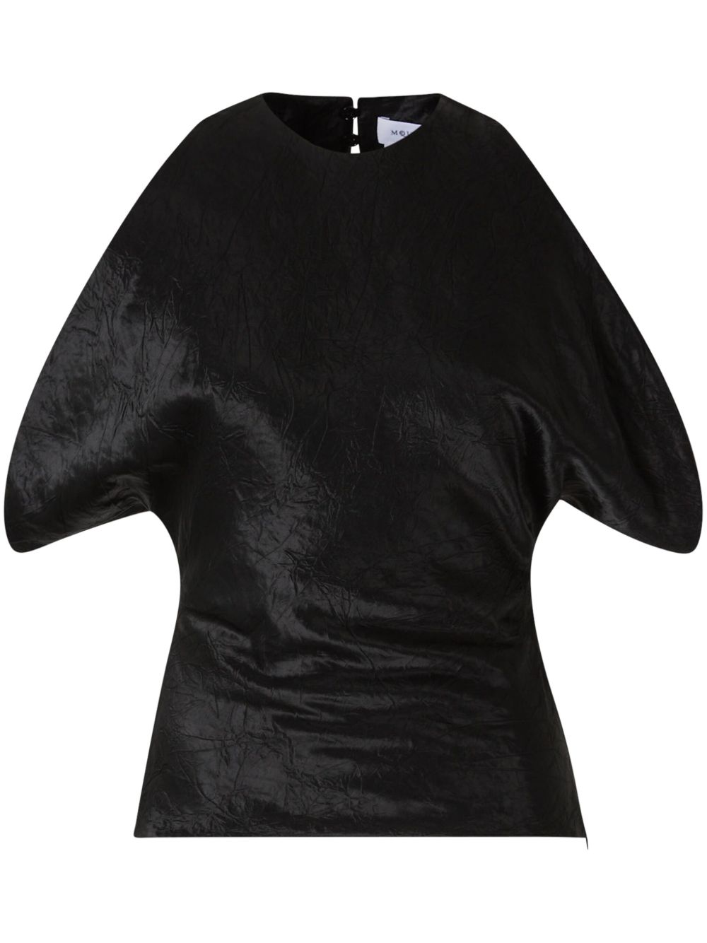 Draped armhole top - Black