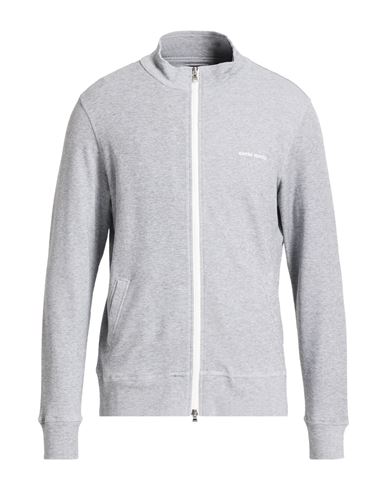 Man Sweatshirt Grey Size 42 Cotton, Polyamide