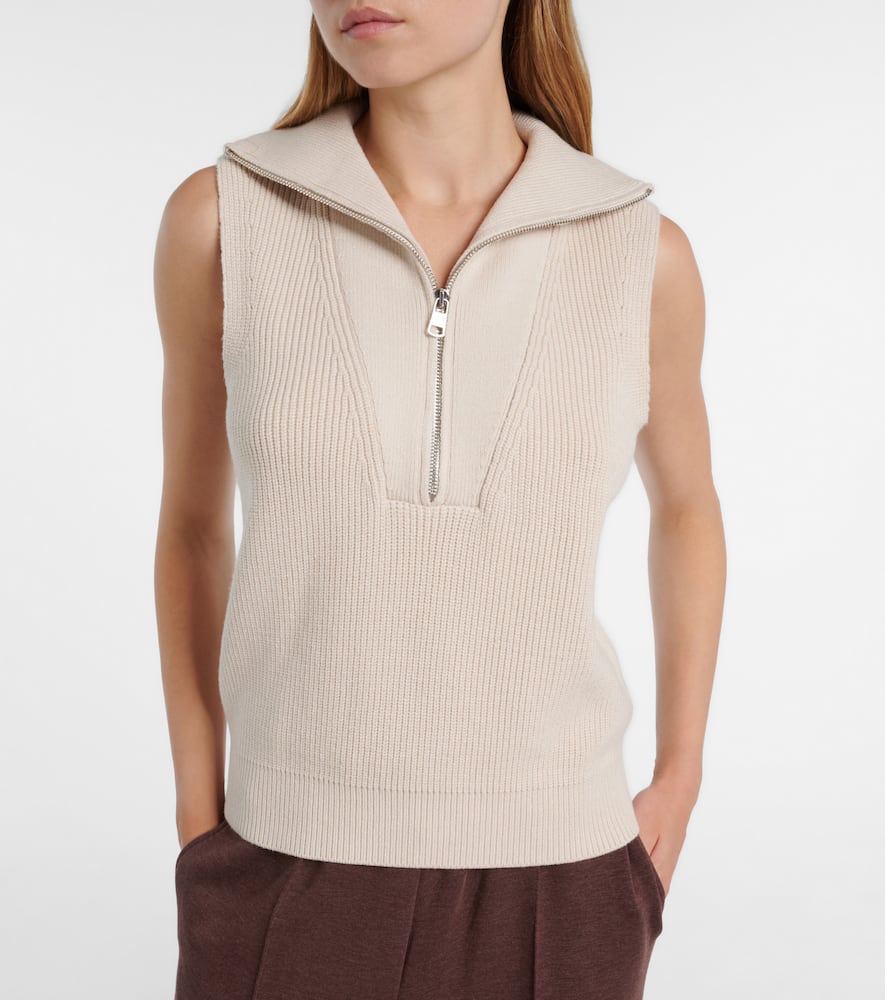 Amina half-zip sweater vest