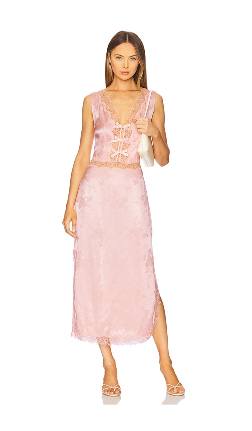 LPA Daphne Midi Dress in Pink. -  XS also in