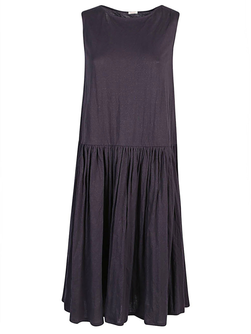 Black Black Jersey Midi Dress