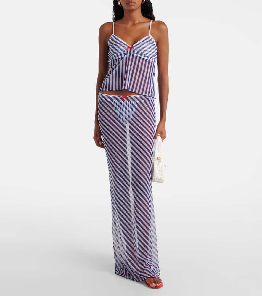 Solay striped crop top