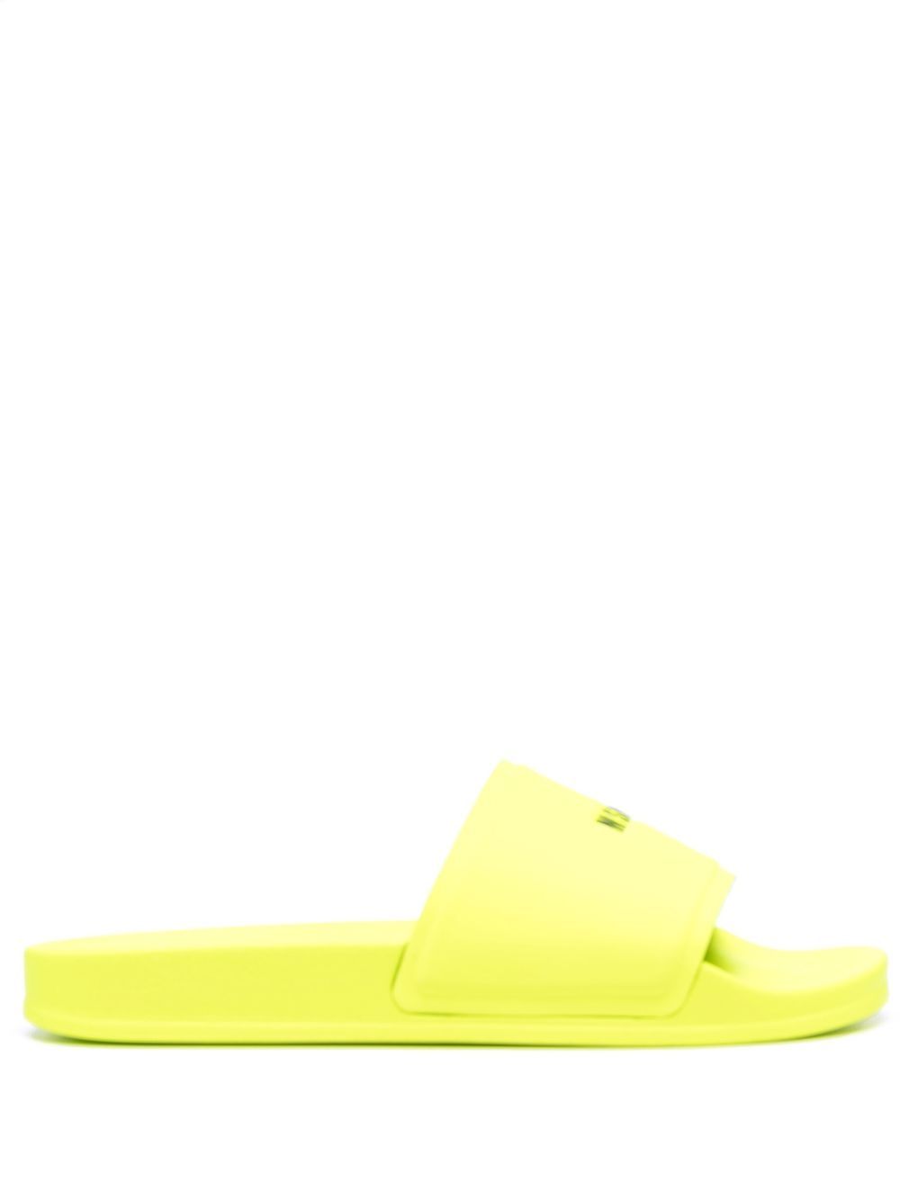 Logo-print sliders - Yellow
