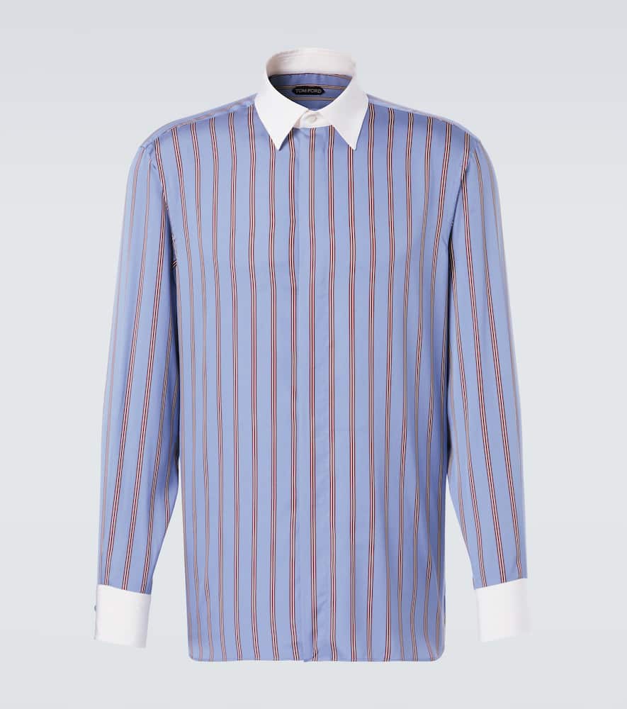 Striped silk shirt