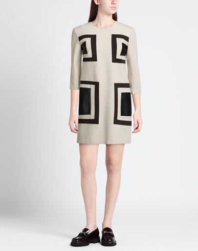 Woman Mini dress Beige Size 2 Viscose, Nylon, Elastane, Polyester, Polyurethane