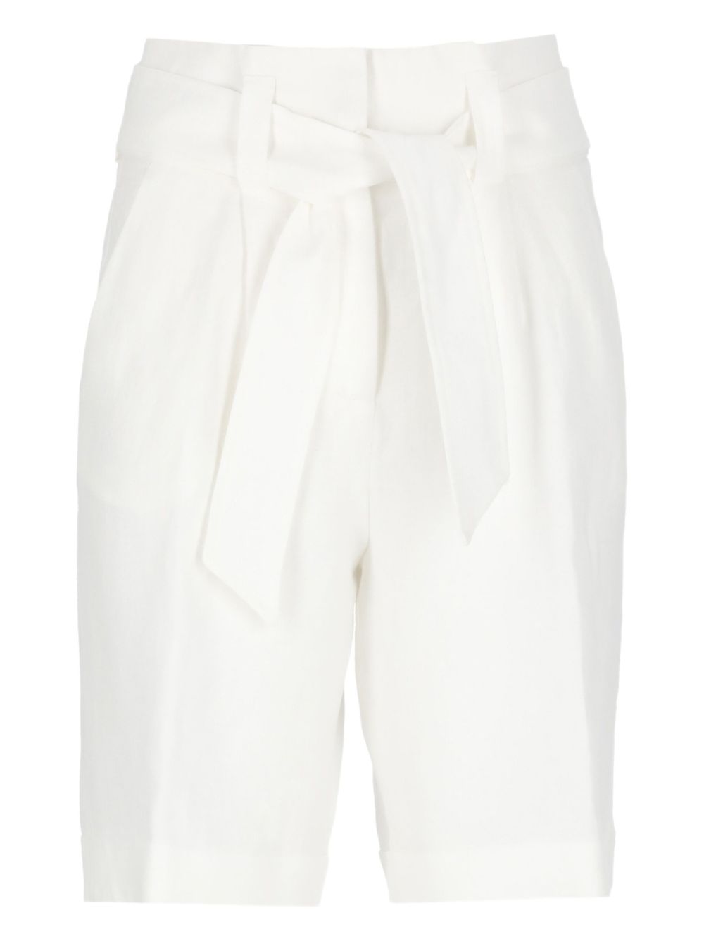 Linen shorts - White