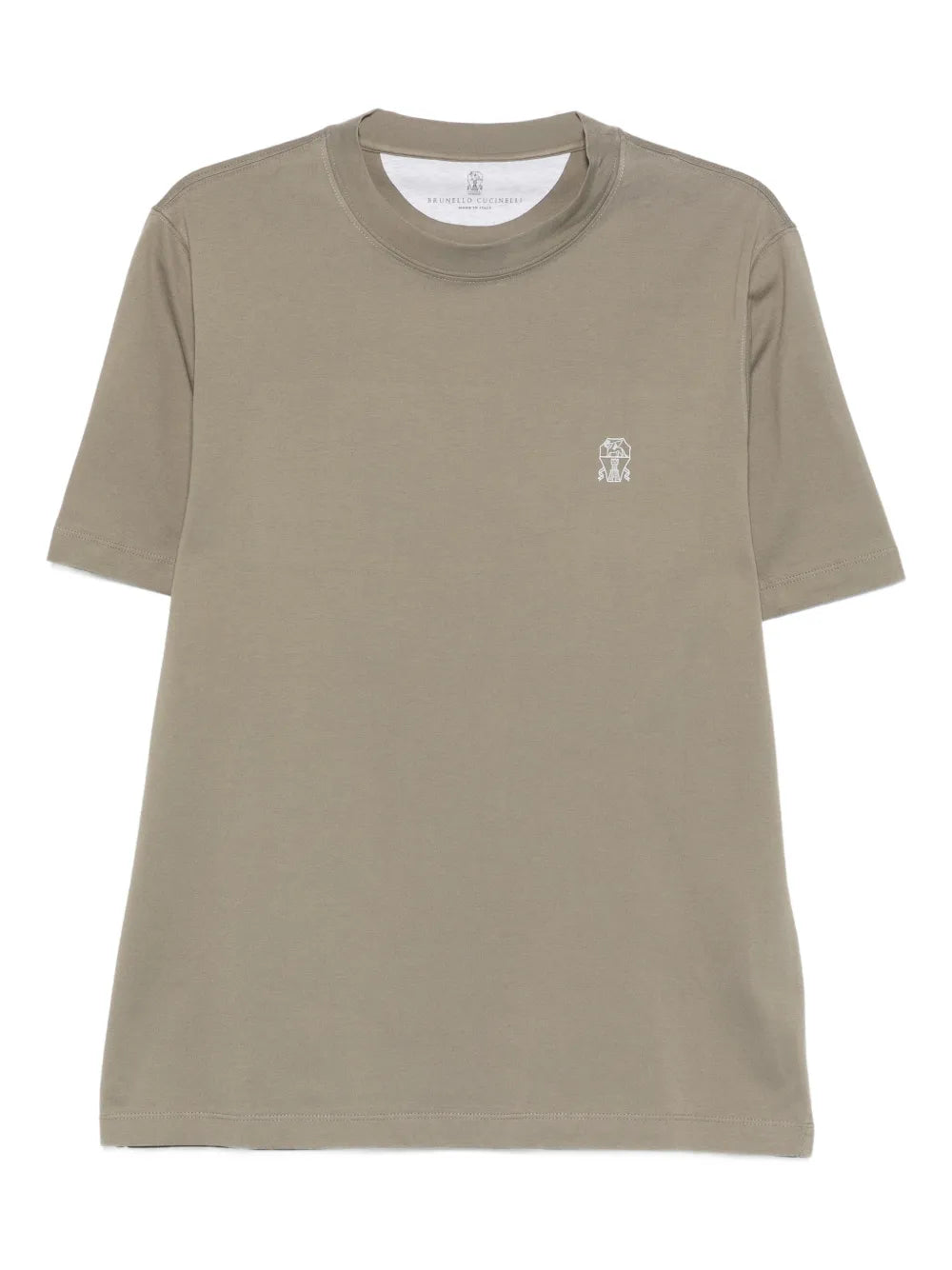 Logo-Embroidered T-Shirt — Khaki