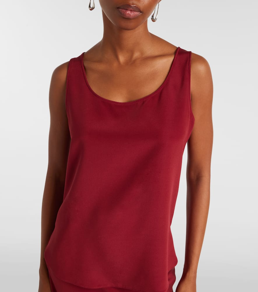 Pecora silk-blend top