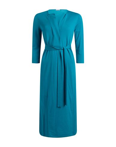 Woman Midi dress Azure Size 8 Virgin Wool