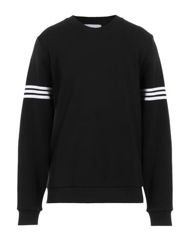 Man Sweatshirt Black Size L Cotton