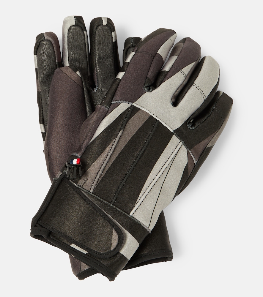 X Fusalp printed ski gloves