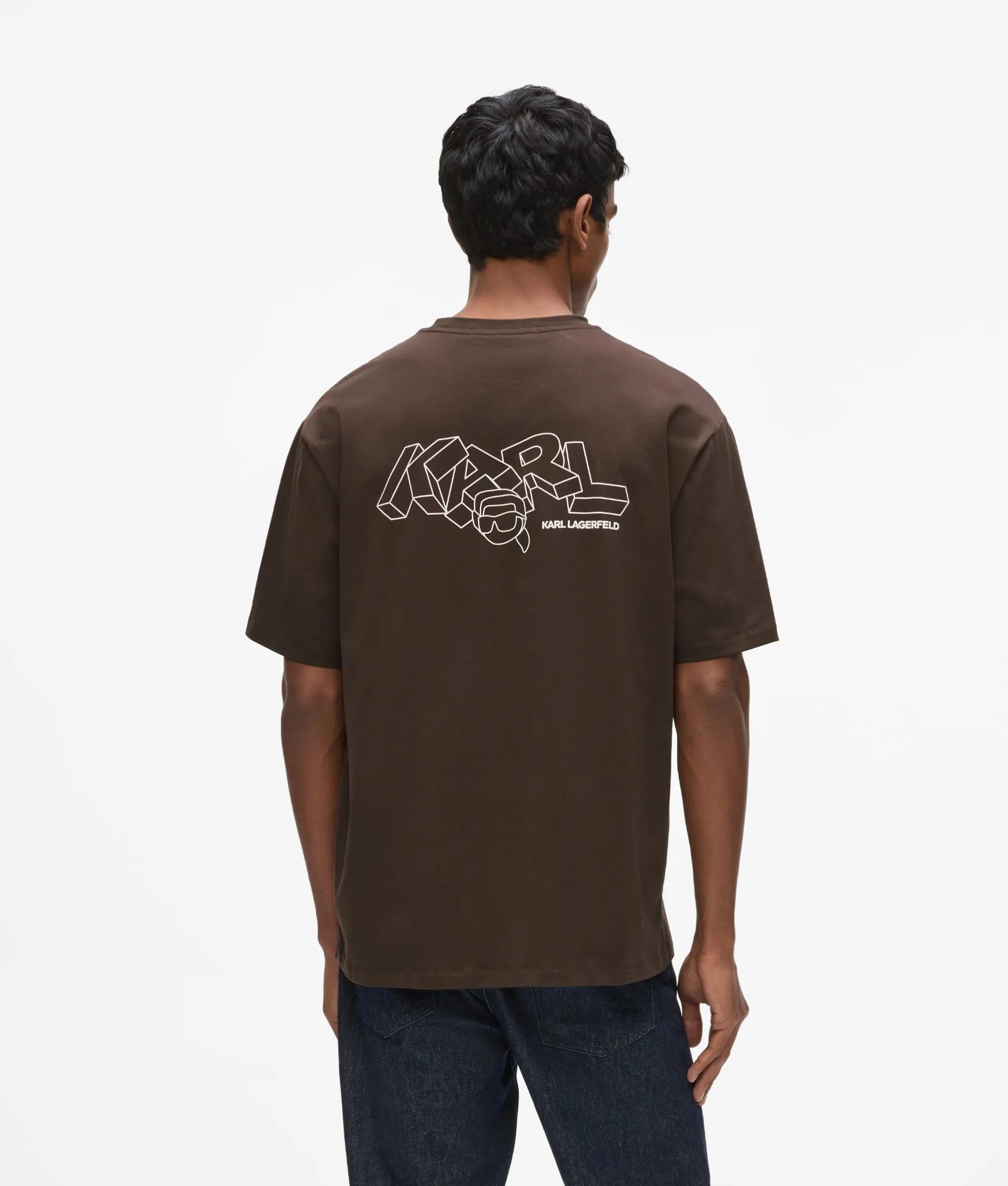 Karl Lagerfeld - Ikon Graphic Print T-shirt, Man, Black