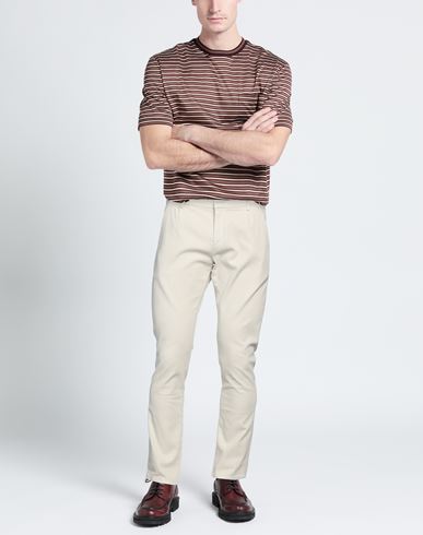Man Pants Beige Size 29 Cotton, Elastane