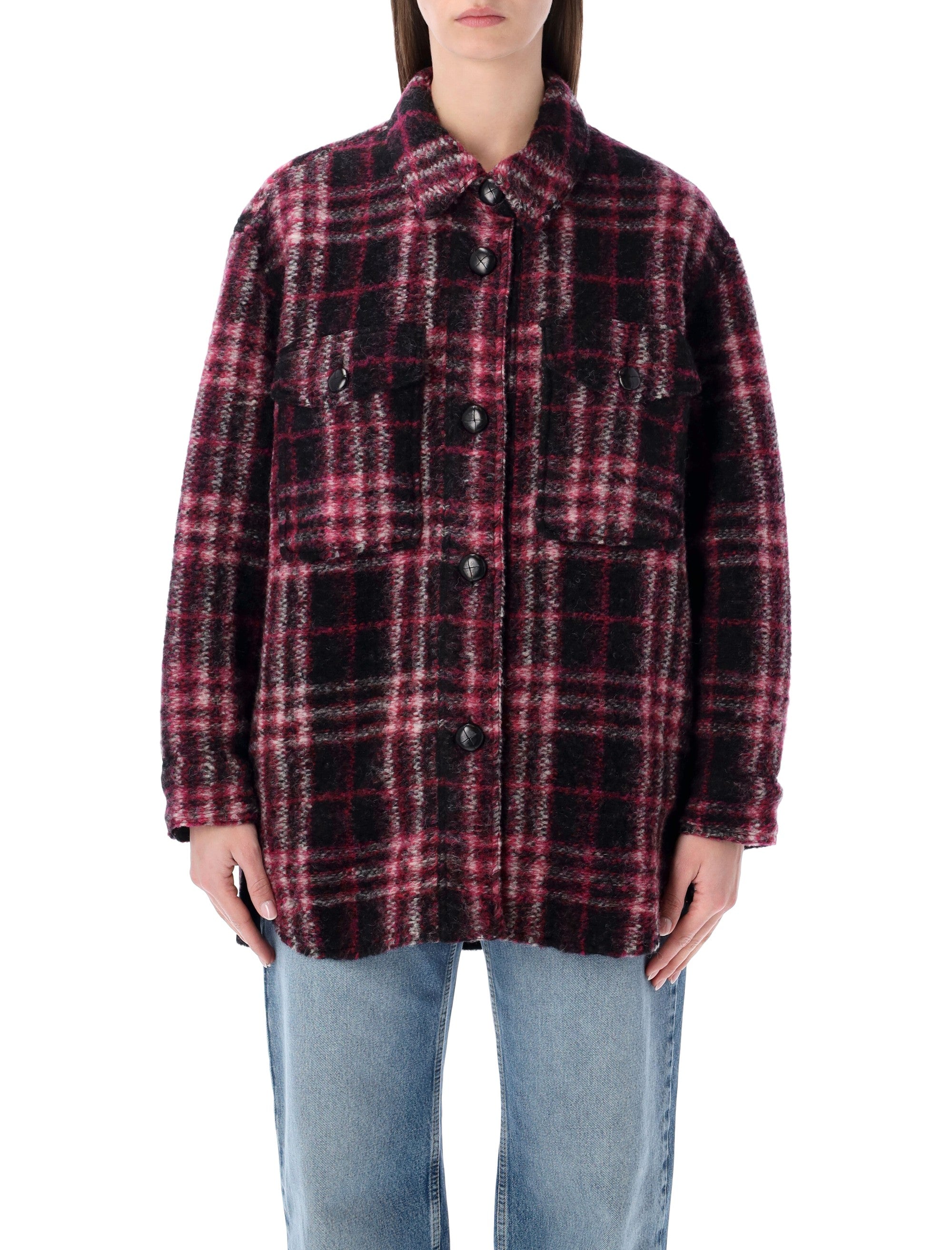 Oversized Check Jacket Size 36