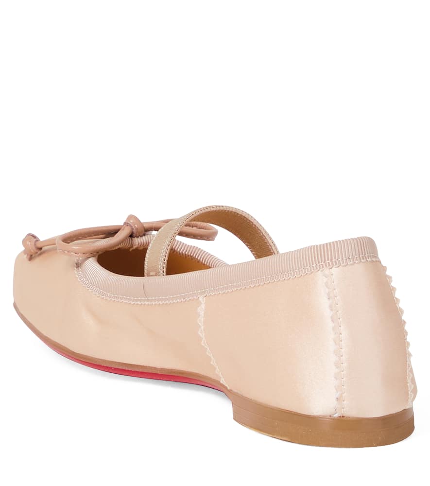 Baballet crêpe satin ballet flats