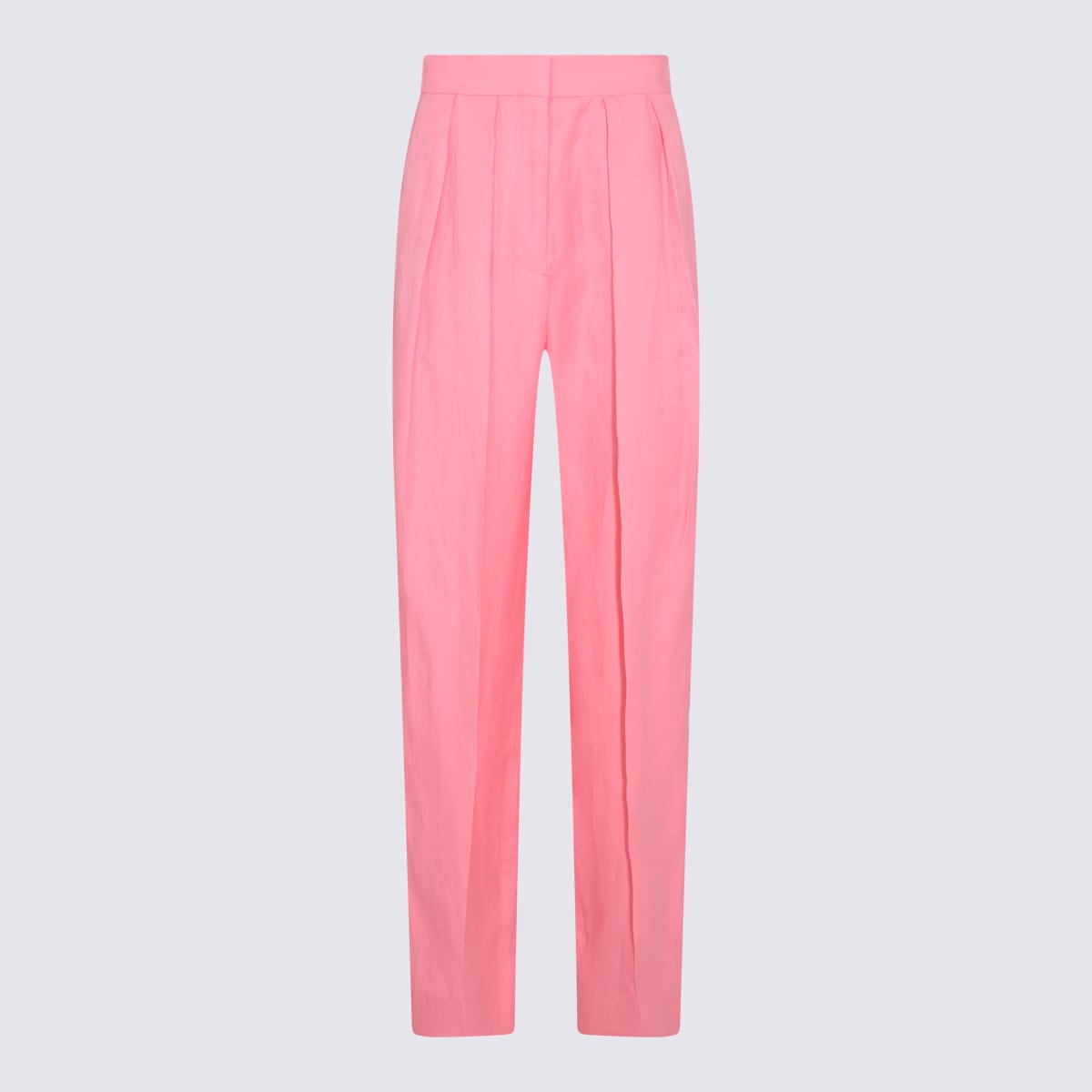 Pants In Rose-pink Viscose