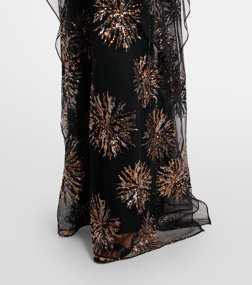 Taller Marmo Gran Soleil embellished tulle kaftan