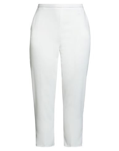 1 Essentials Woman Pants White Size 10 Polyester