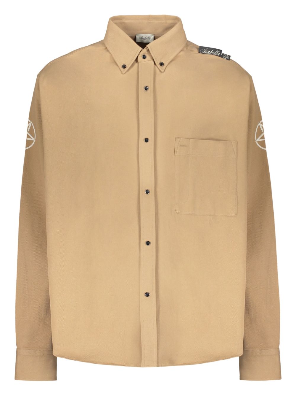 Isabella 1985 printed shirt - Neutrals