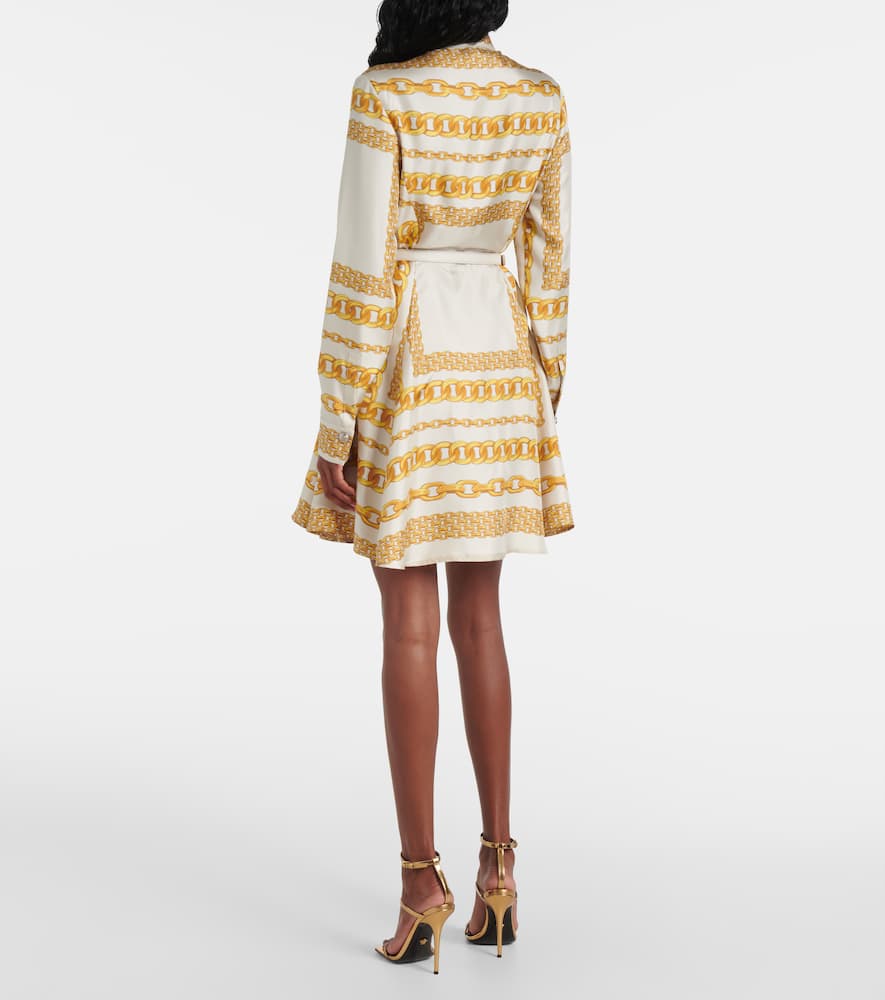 Treasure silk twill shirt dress