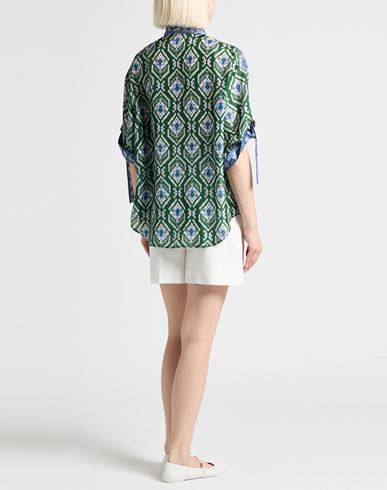 Woman Shirt Green Size 0 Silk