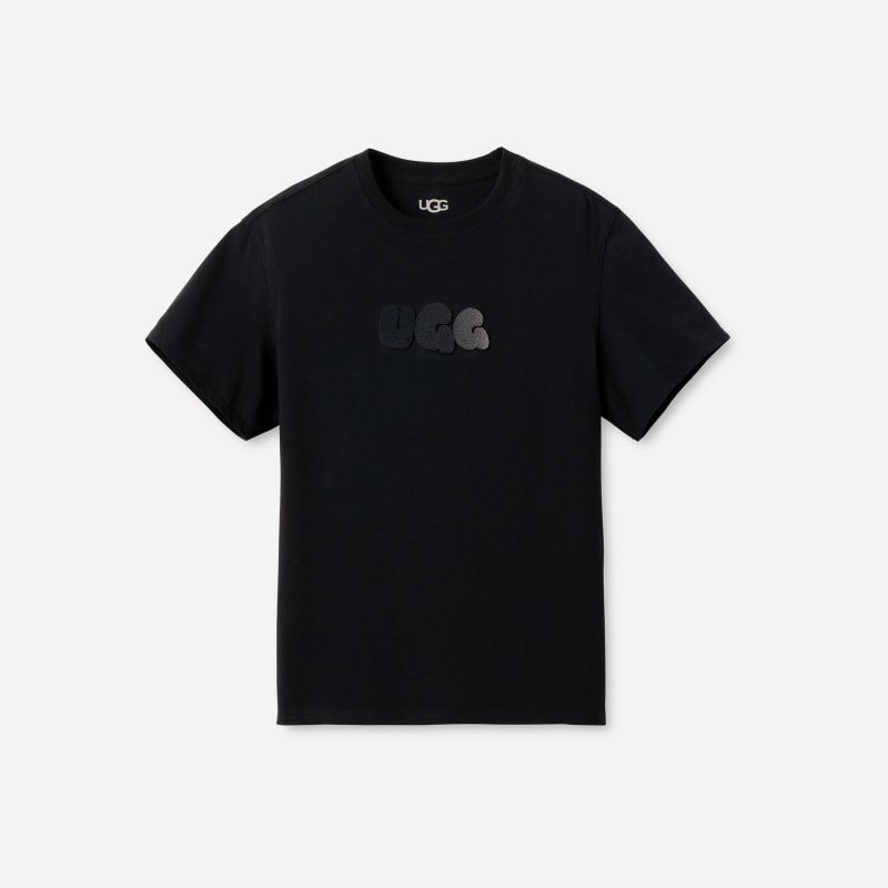 ® Bubble Logo Tee Cotton Tops in Tar