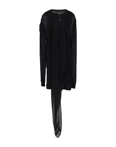 Woman Mini dress Black Size 2 Organic cotton, Silk