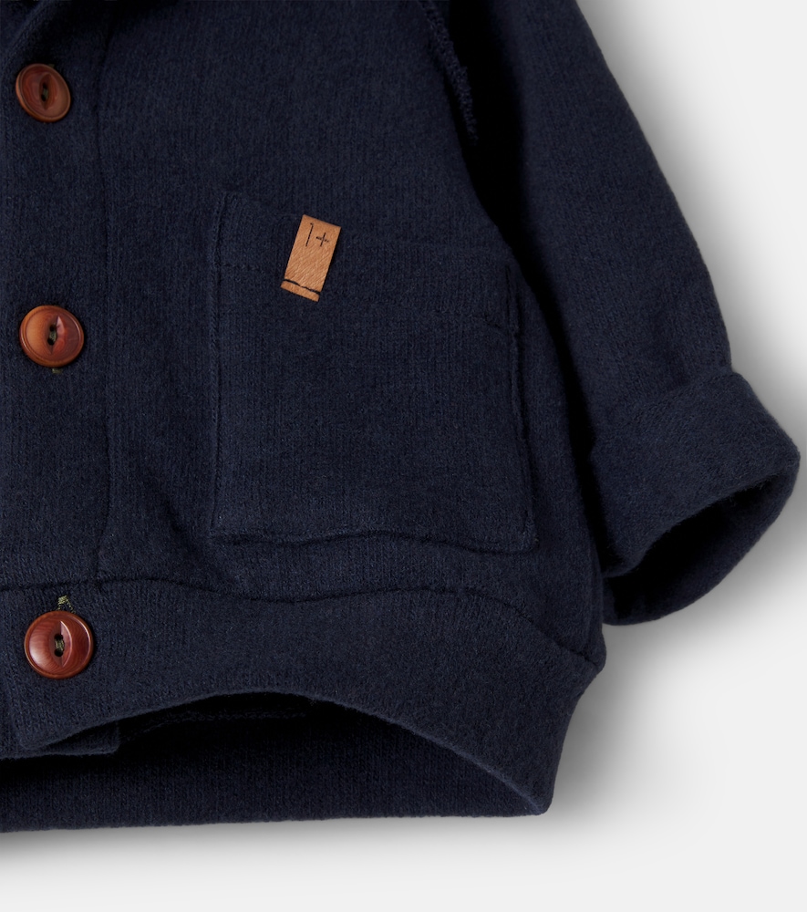 Baby Edmonton hooded cotton-blend cardigan