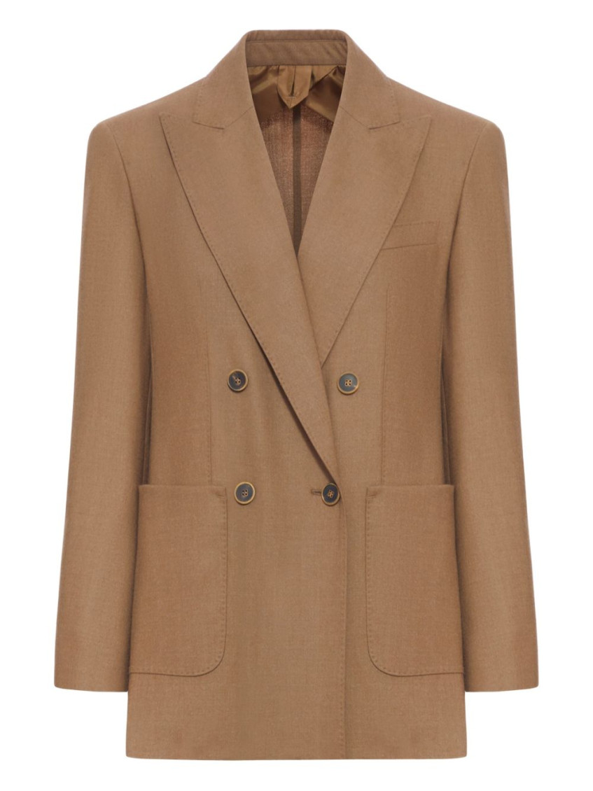 Double-Breasted Cashmere Jacket