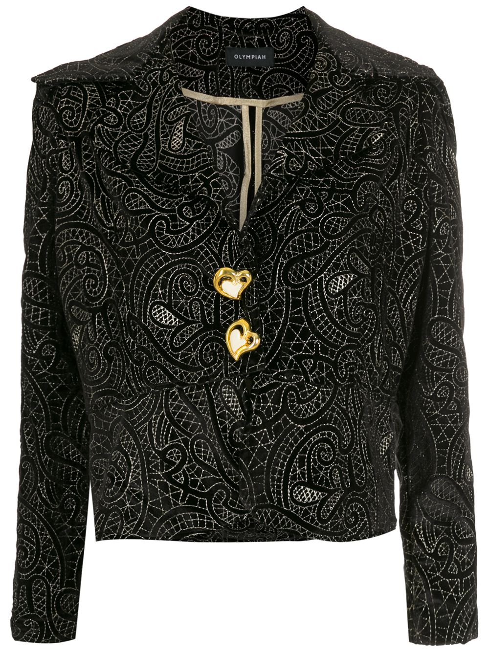 Tyria embroidered blazer - Black