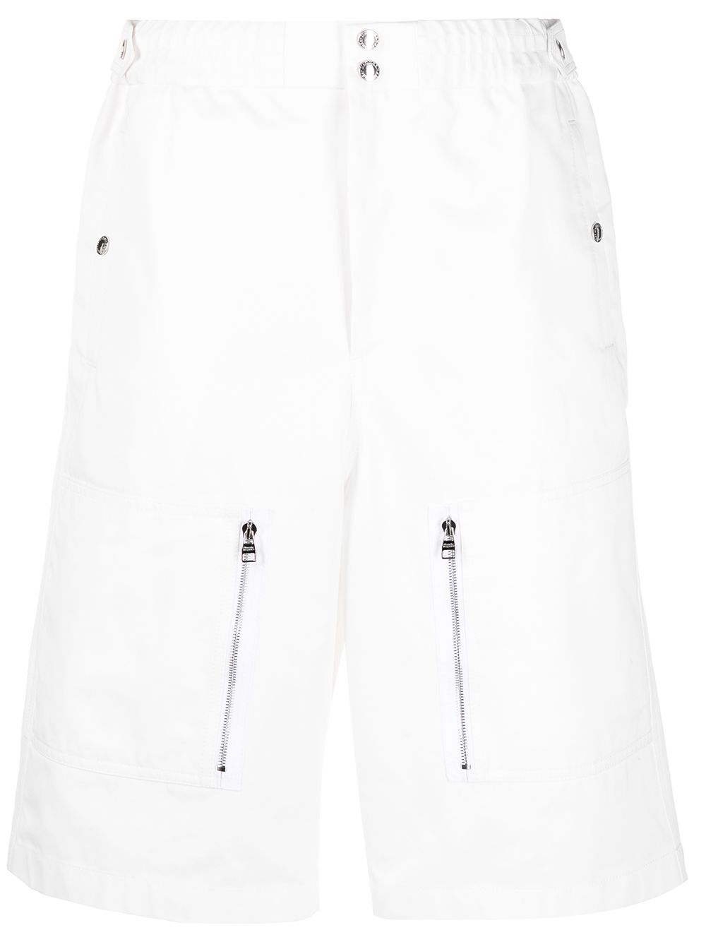 Multi-pocket Bermuda shorts - White