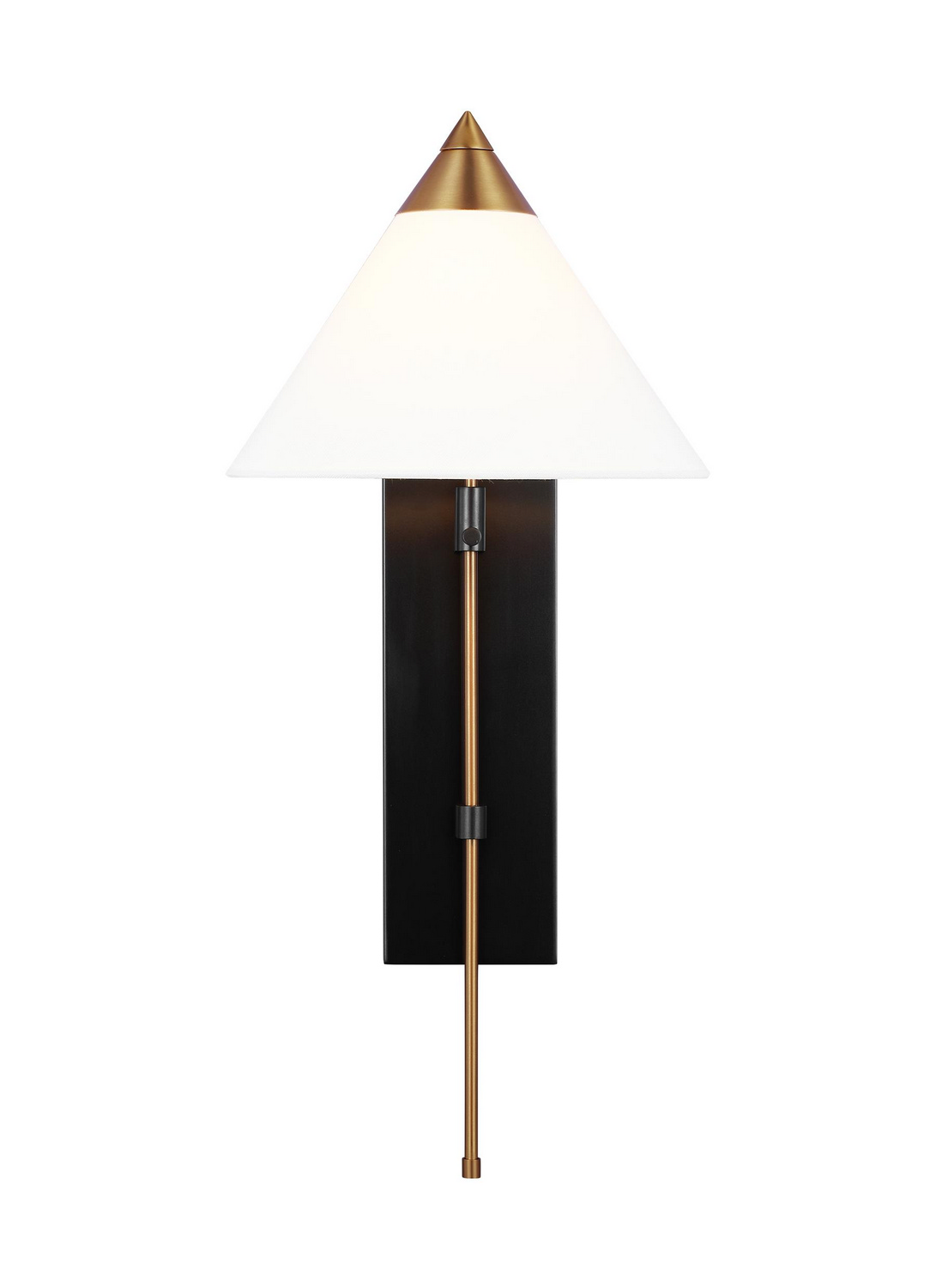 Visual Comfort Studio Franklin Wall Sconce in Burnished Brass And Deep Bronze And Deep Bronze by Kelly Wearstler