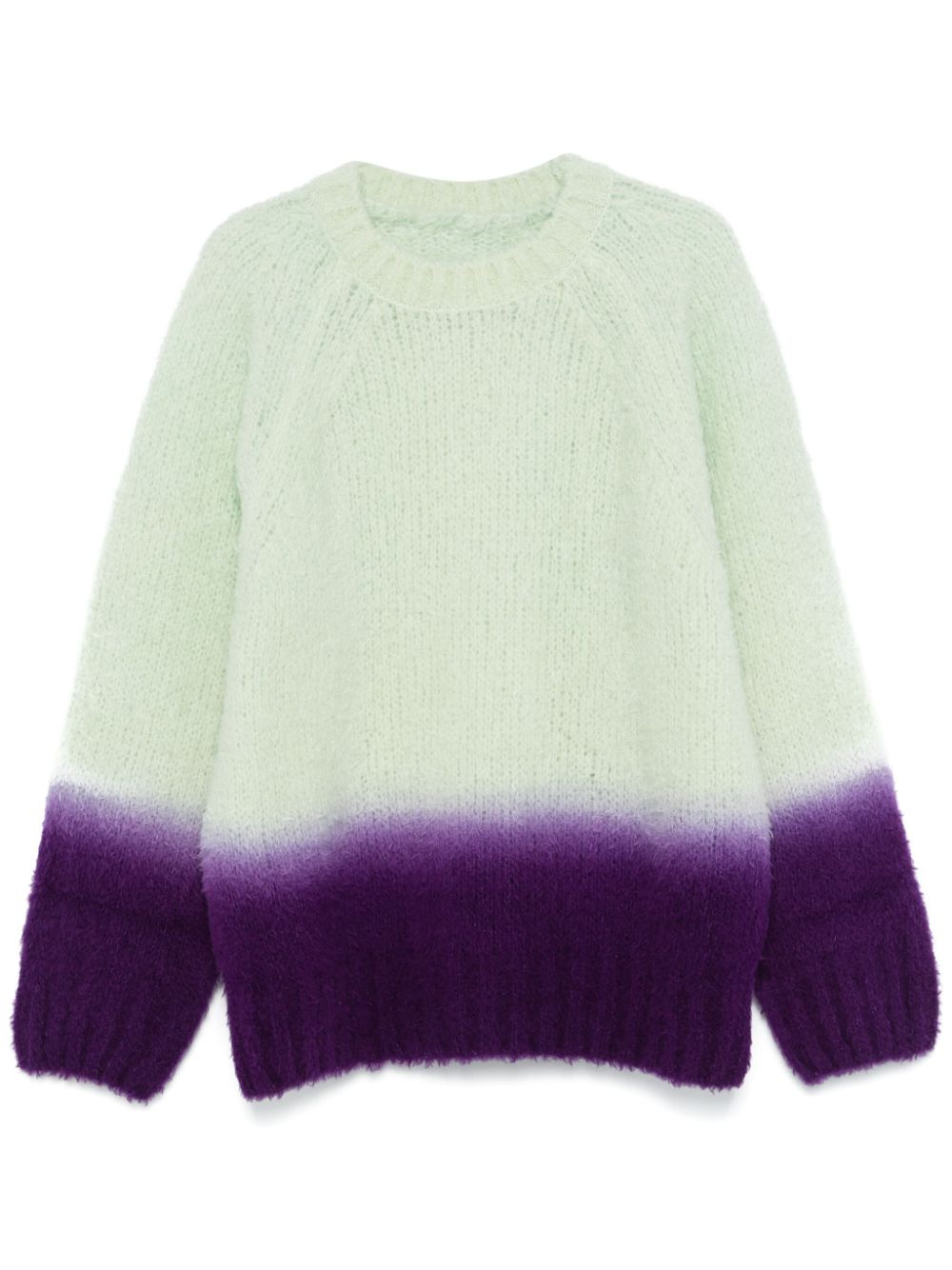 Ombré-effect sweater - Green