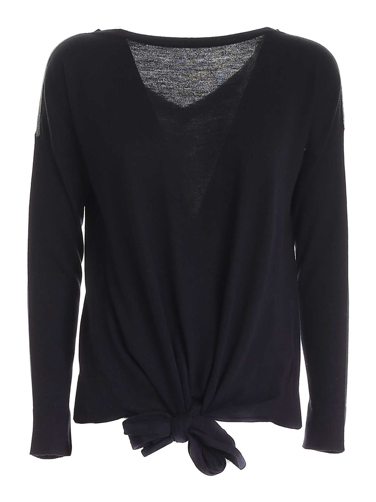 Wool Blend Sweater With Knot