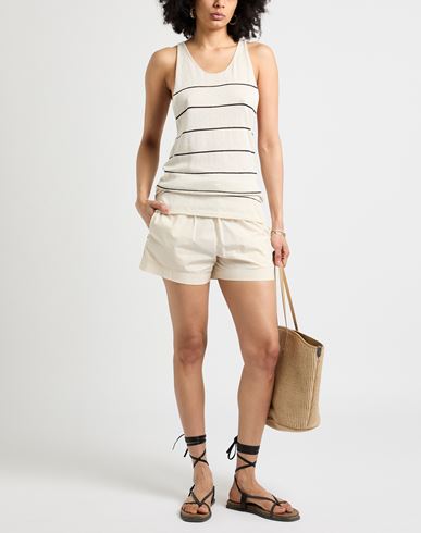 Woman Top Ivory Size S/M Viscose, Linen, Cotton