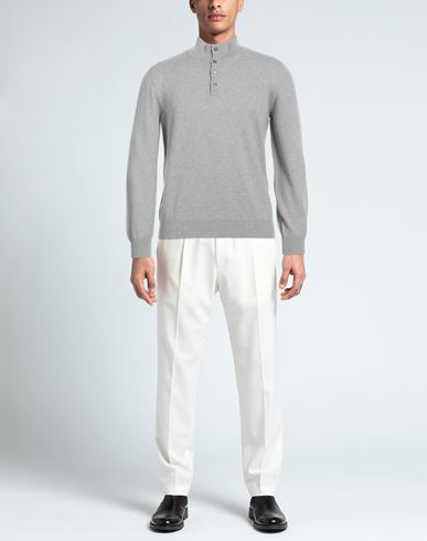 Man Turtleneck Light grey Size 50 Virgin Wool, Cashmere, Viscose