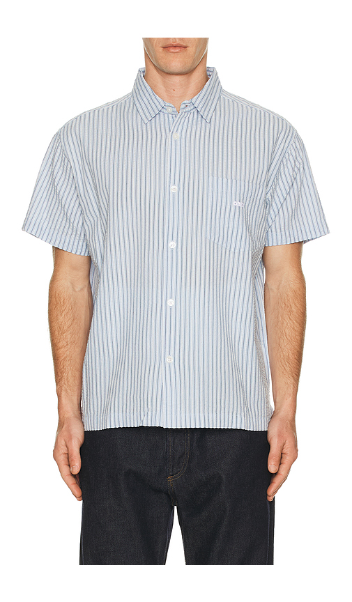 Obey Alan Woven Shirt in Baby Blue. L. Also in M, S, XL/1X