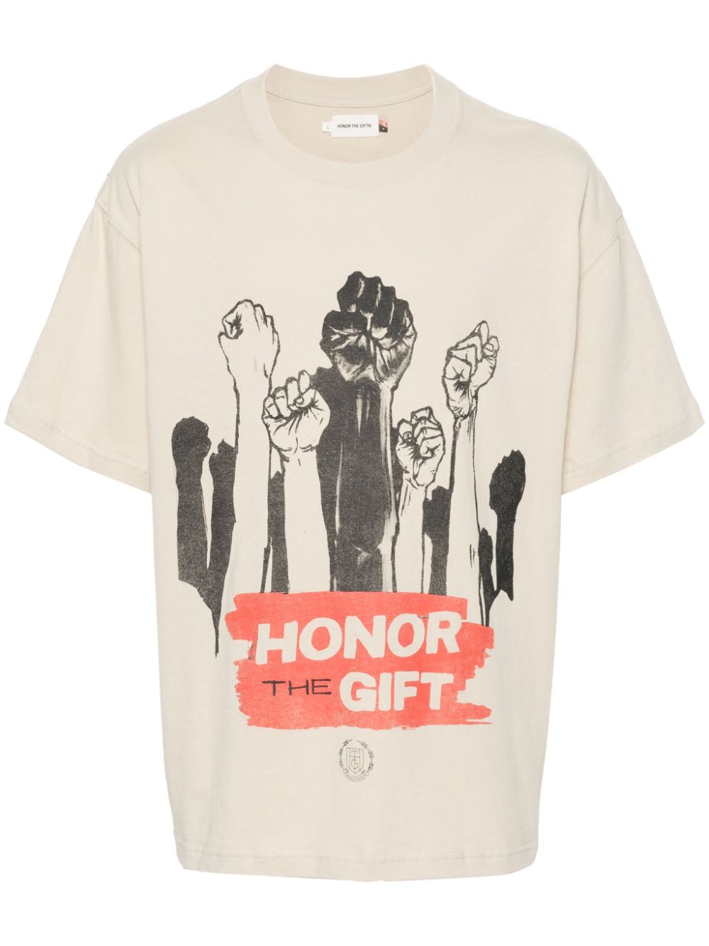 Dignity cotton T-shirt - Neutrals
