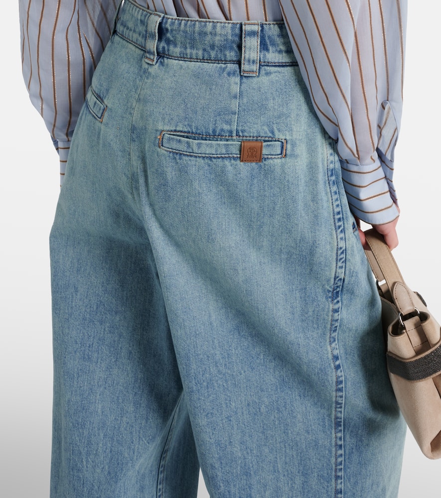High-rise wide-leg jeans