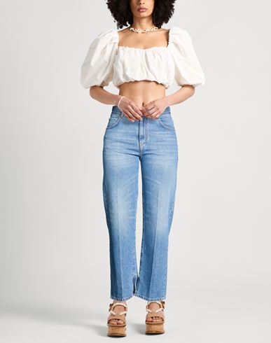Woman Jeans Blue Size 27 Cotton, Lyocell