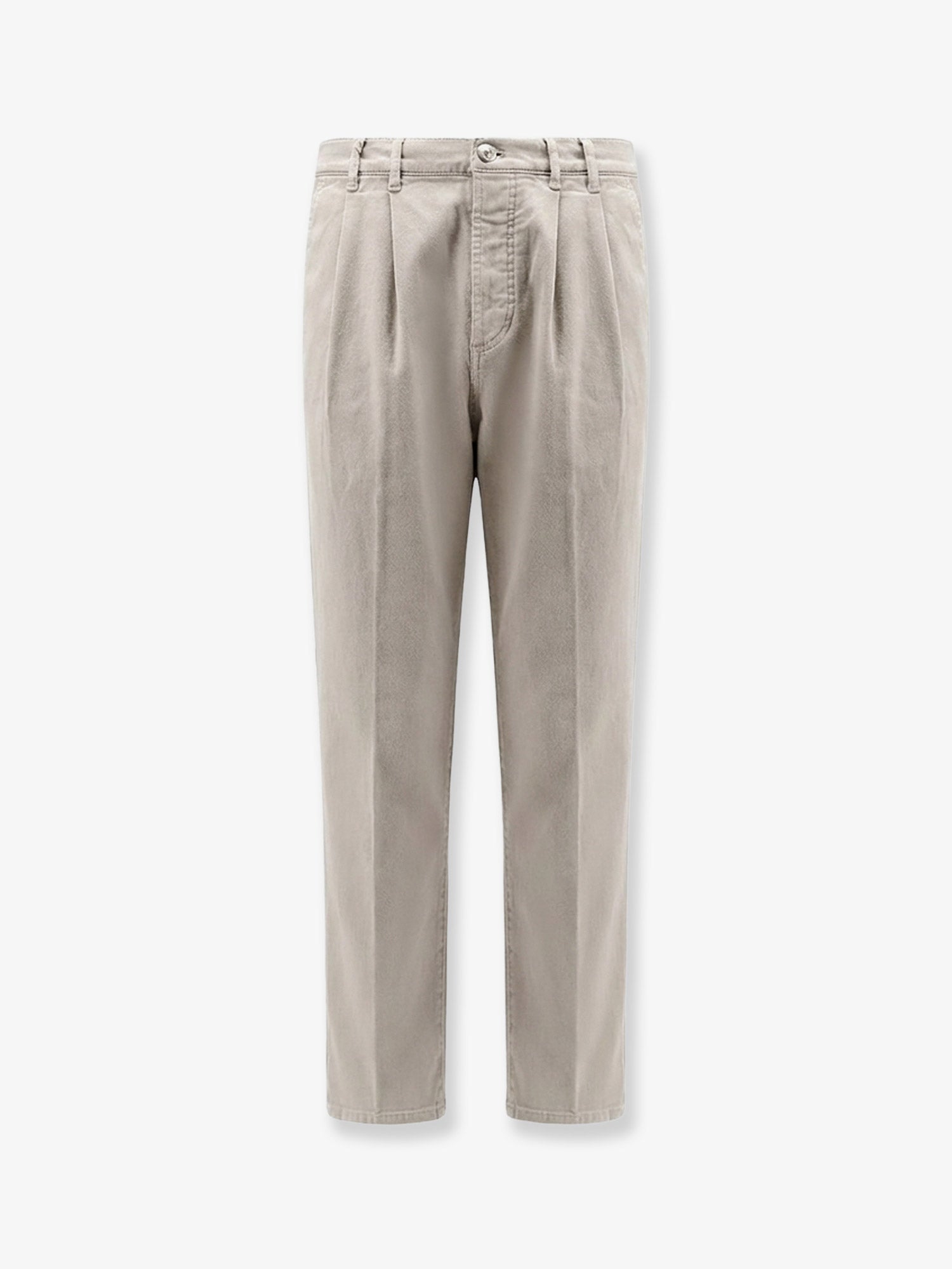 Stretch Canvas Trousers — Gray