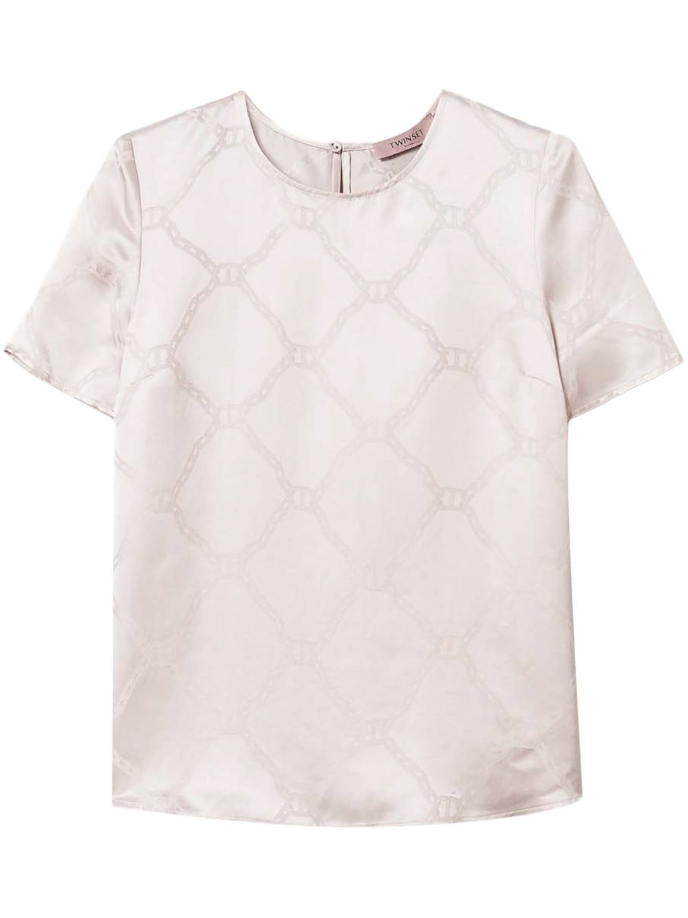 Oval T-jacquard T-shirt - Blue