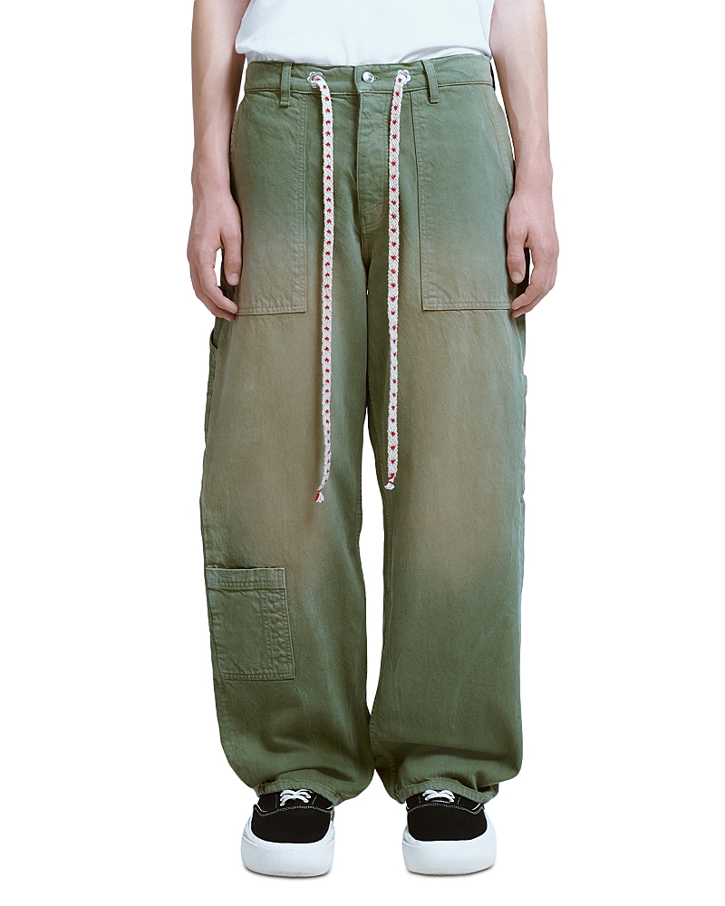 Relaxed Fit Gardener Utility Drawstring Jeans