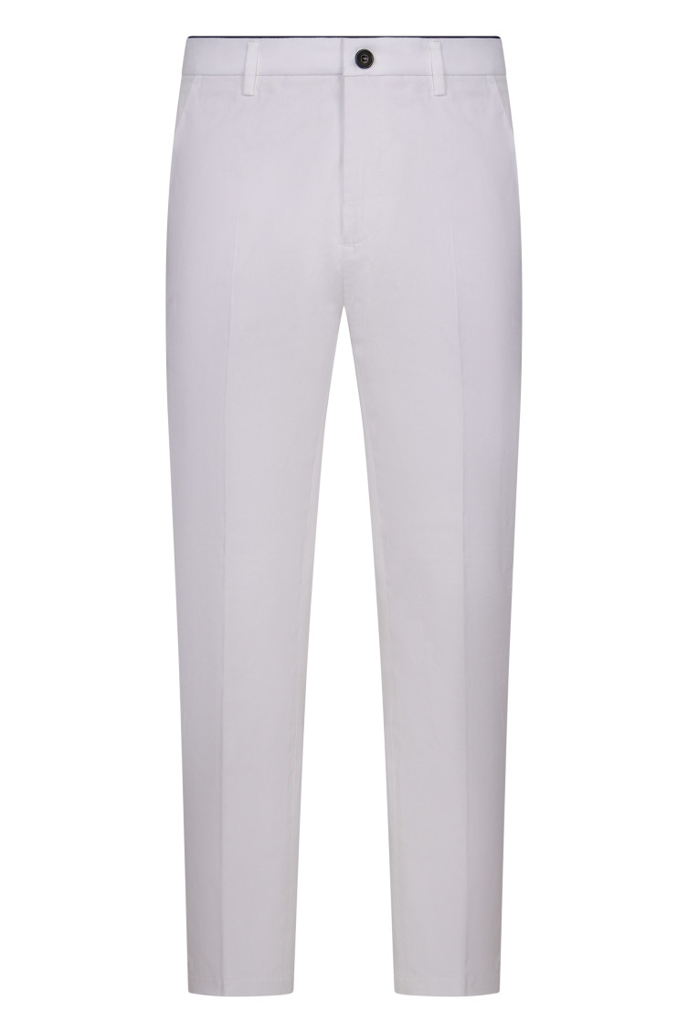 White Slim Chino Pants