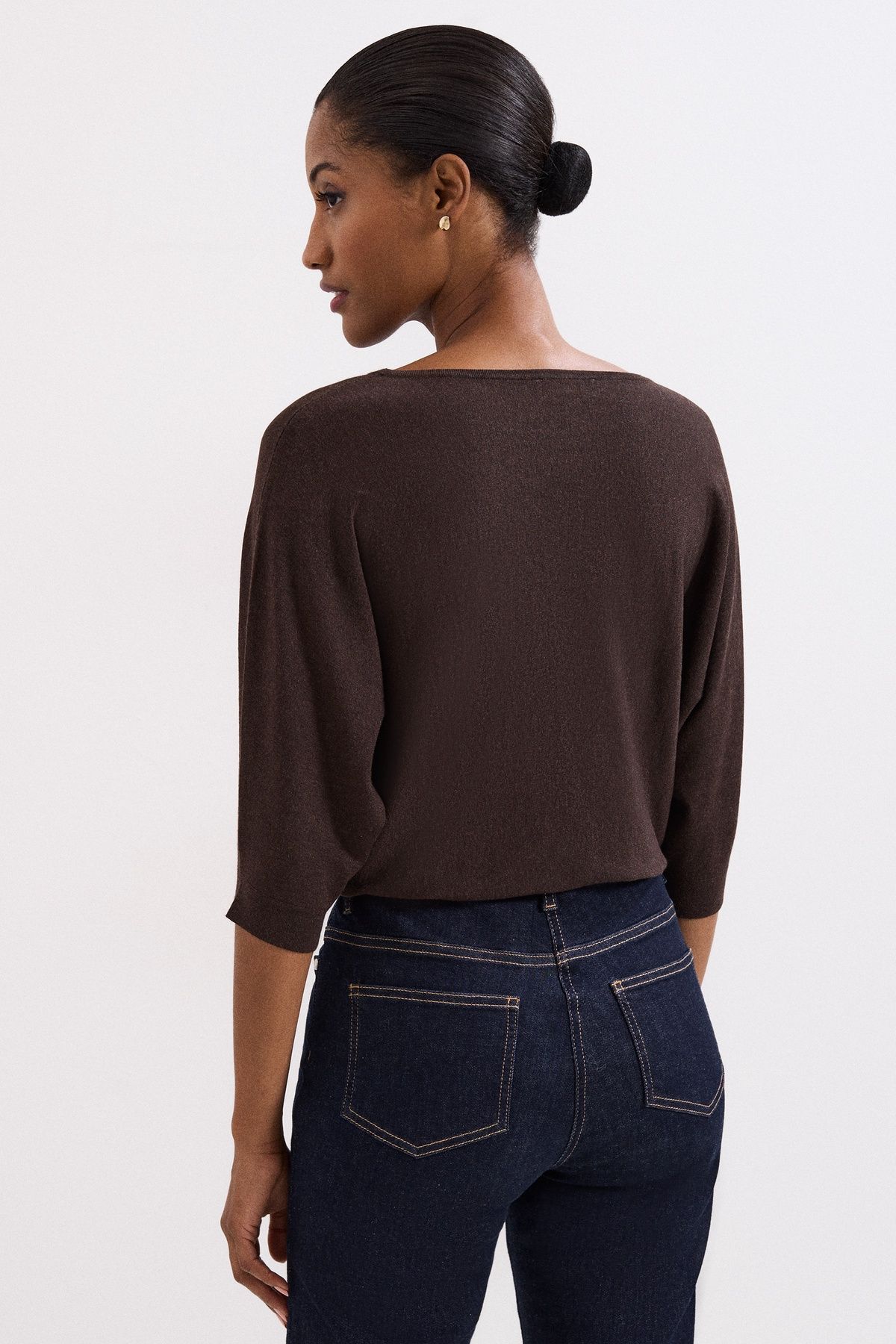 Phase Eight Women's Cristine Knit Jumper in Dark Brown | : Mediu
