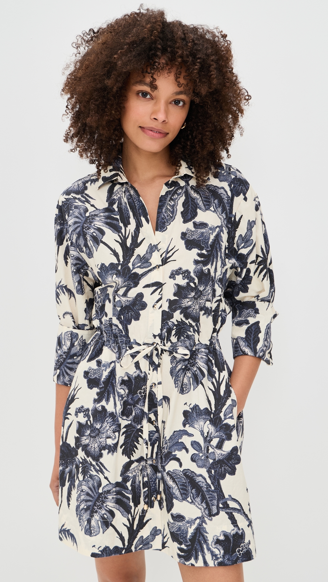 Henry Dress Fauna Floral Navy