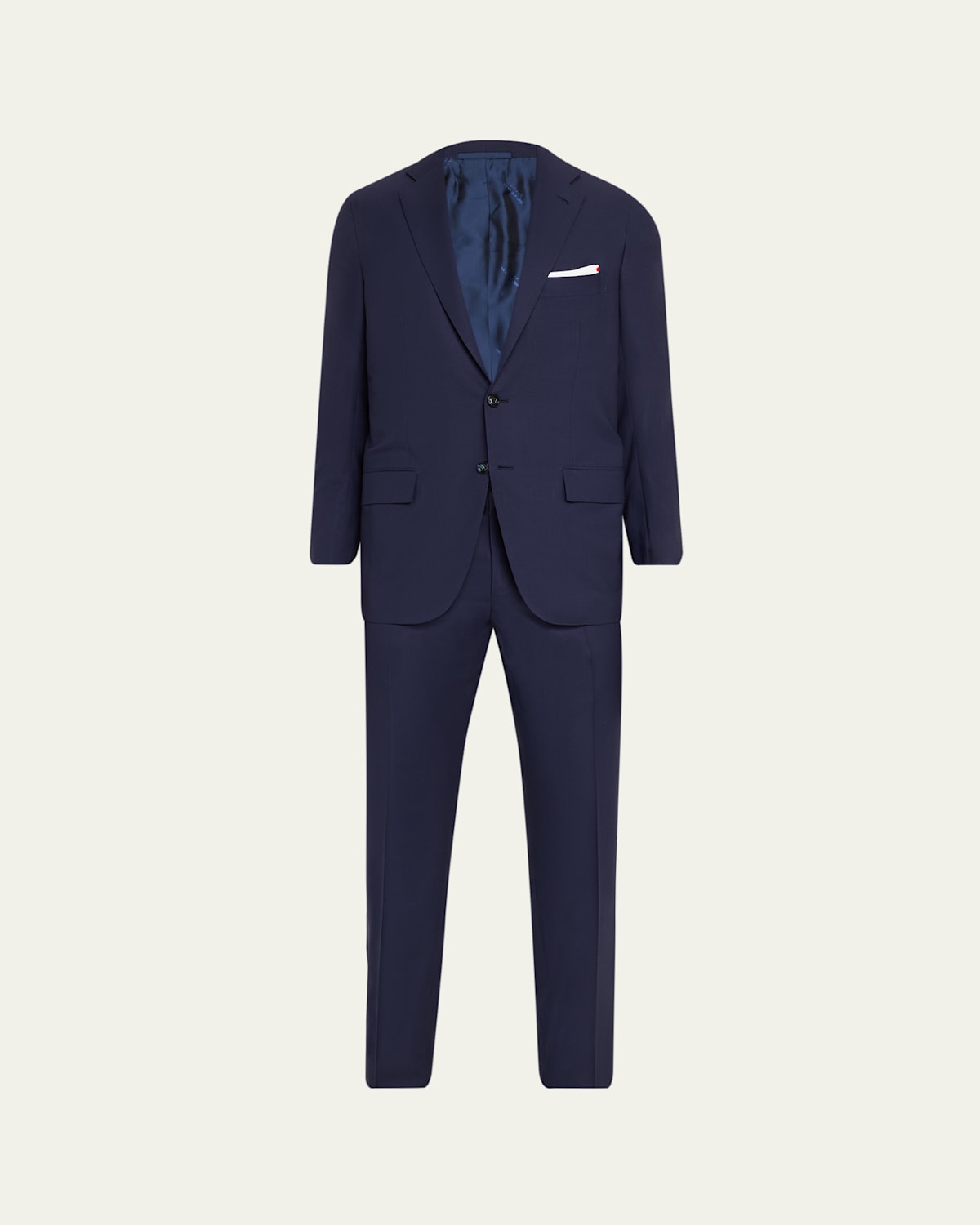 Men's Mini-Check Wool Modern Fit Two-Piece Suit