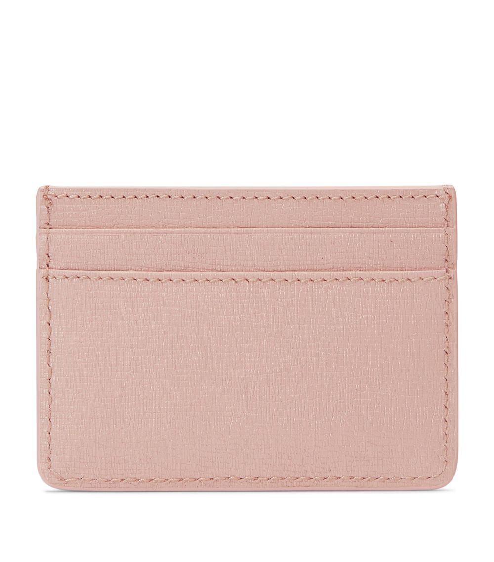 Leather Letter Script Card Holder