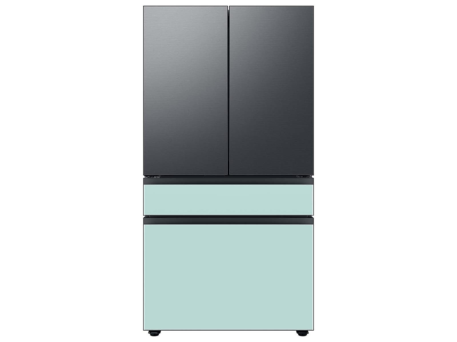Bespoke 4-Door French Door Refrigerator Panel in Morning in Blue Glass - Middle Panel(RA-F36DMMCM/AA)