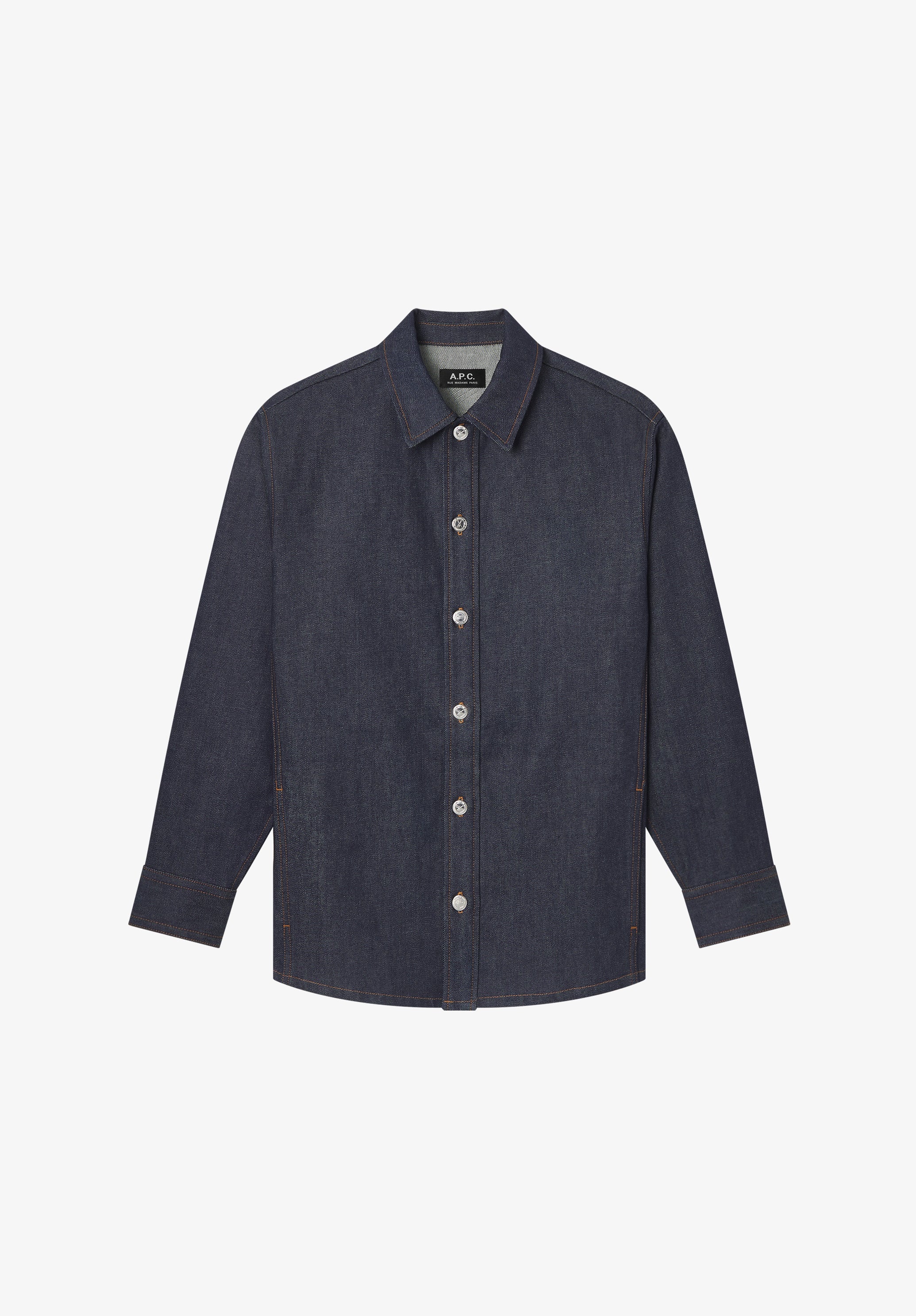A. P.C. Women's Japanese denim jacket Size: Extra Small in Dark indigo